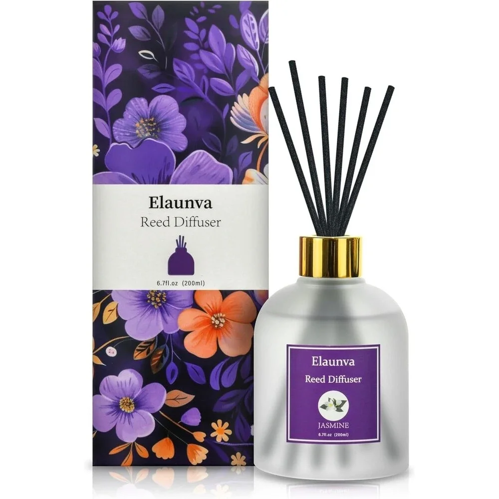 Elaunva Vanilla Reed Diffuser, Air Freshener Soft Scent!